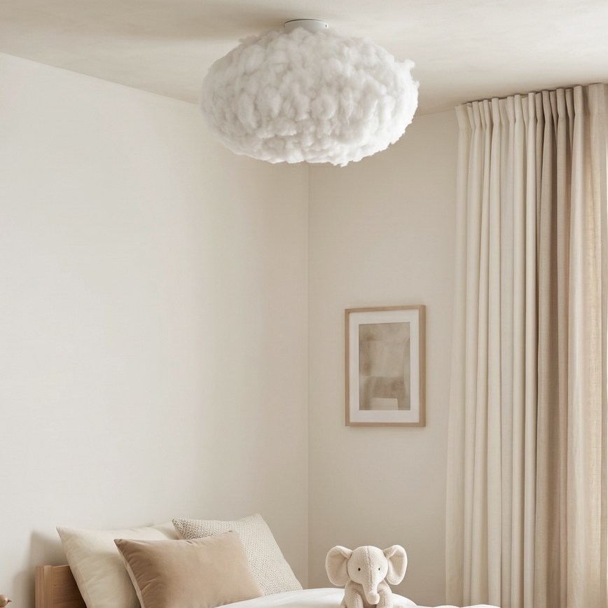 Brilagi - Candeeiro de tecto SOLEAIR 2xE27/40W/230V Ø 60 cm branco
