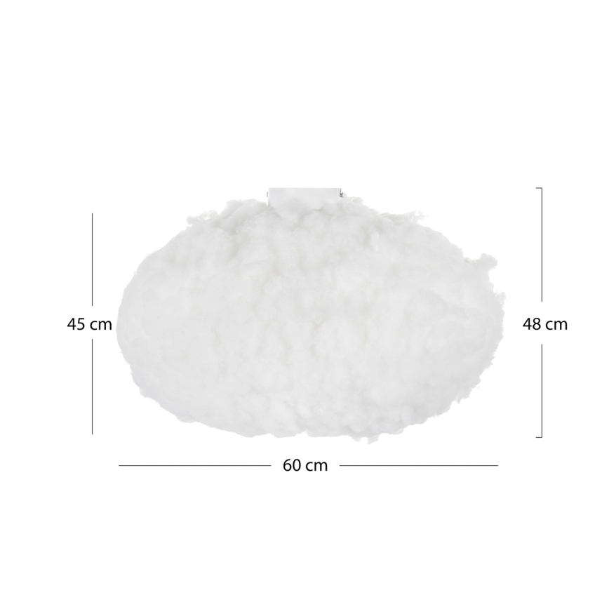 Brilagi - Candeeiro de tecto SOLEAIR 2xE27/40W/230V Ø 60 cm branco