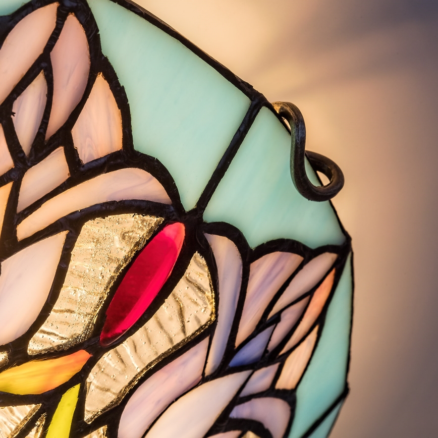 Brilagi - Candeeiro de tecto Tiffany em vitral LORAS 2xE27/60W/230V