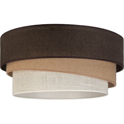 Brilagi - Candeeiro de tecto TRIO 1xE27/60W/230V Ø 40 cm castanho/bege/branco