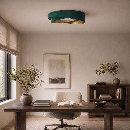 BRILAGI - LED Luminária de teto VELVET TWIST LED/24W/230V 4000K Ø 55 cm verde/dourada