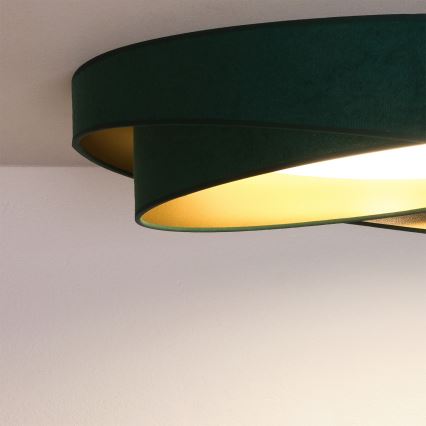 BRILAGI - LED Luminária de teto VELVET TWIST LED/24W/230V 4000K Ø 55 cm verde/dourada