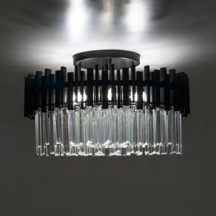 BRILAGI - Candeeiro de tecto VERVE 6xE14/40W/230V Ø 60 cm preto