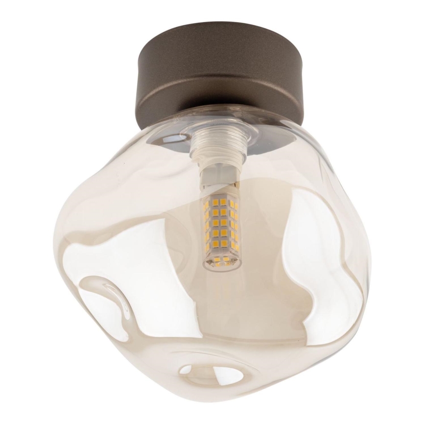 Brilagi - Candeeiro de tecto VULCANO 1xG9/8W/230V bronze/bege fumê