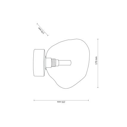 Brilagi - Candeeiro de tecto VULCANO 1xG9/8W/230V bronze/bege fumê