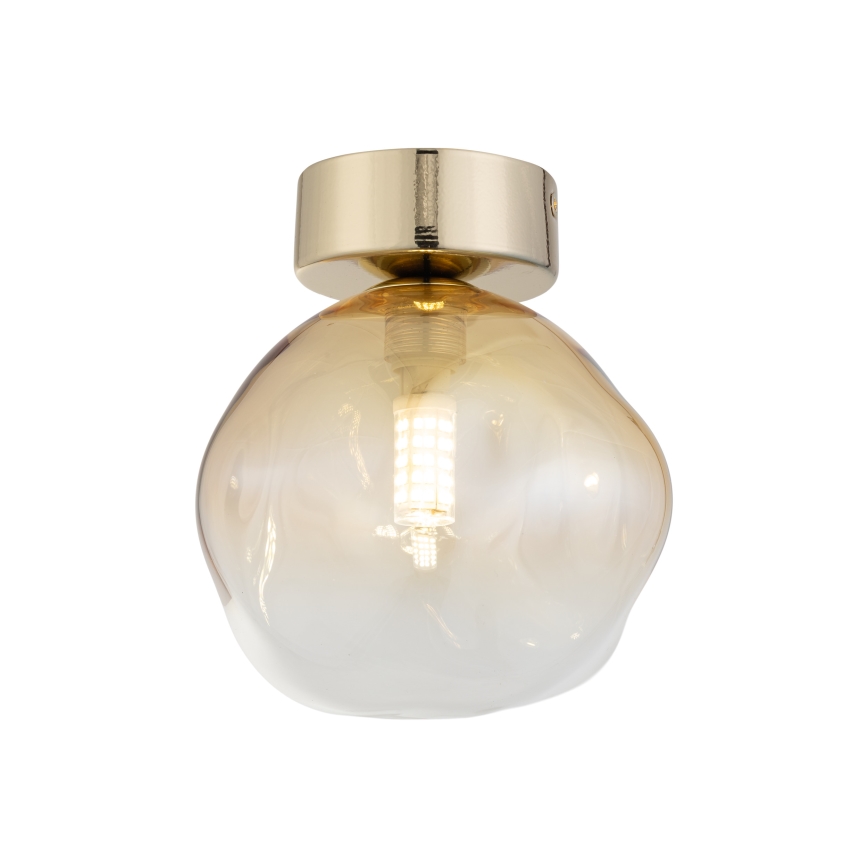 Brilagi - Candeeiro de tecto VULCANO 1xG9/8W/230V dourado/bege fumado