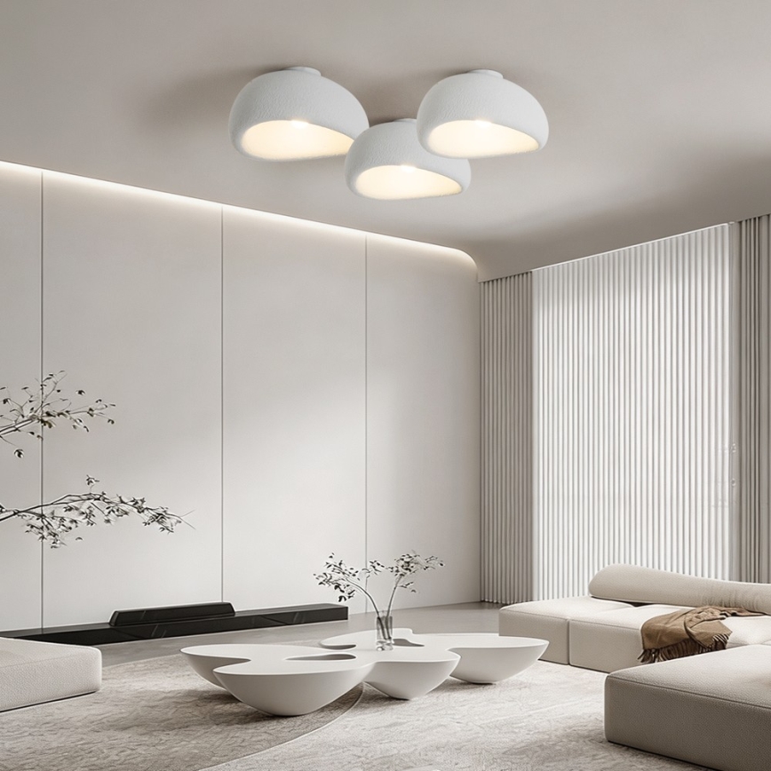 BRILAGI - Candeeiro de tecto WABI SABI 1xE27/60W/230V Ø 40 cm branco