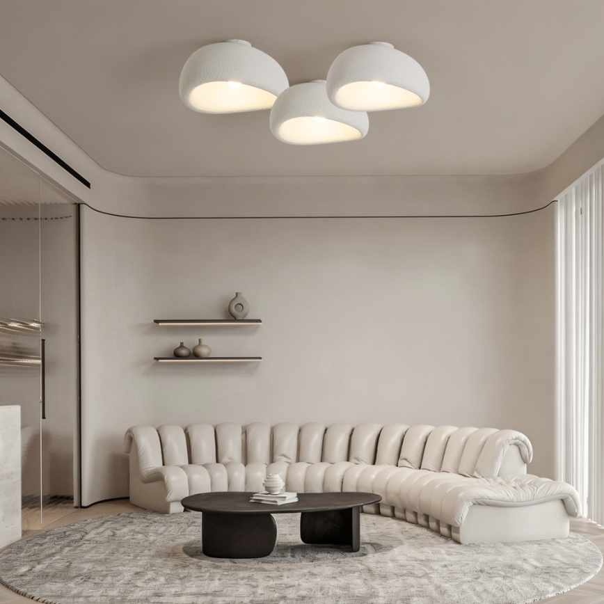 BRILAGI - Candeeiro de tecto WABI SABI 1xE27/60W/230V Ø 40 cm branco
