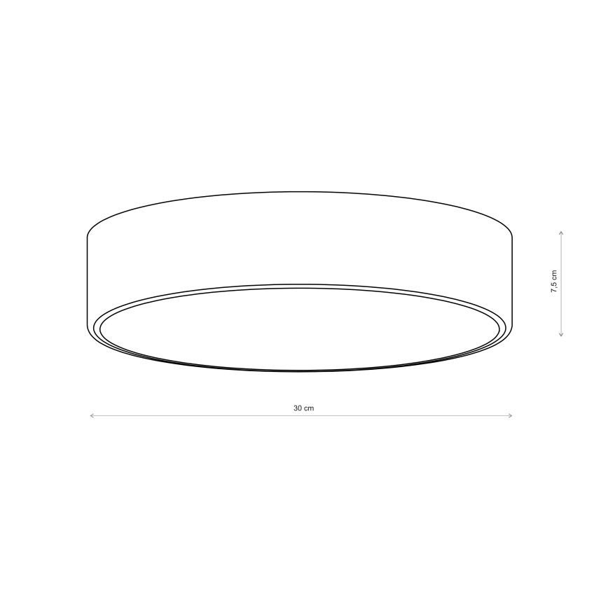 Brilagi - Candeeiro de teto CLARE 2xE27/24W/230V Ø 30 cm bordô