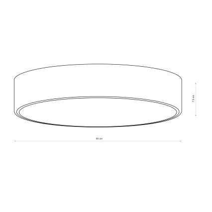 Brilagi - Candeeiro de teto CLARE 4xE27/40W/230V Ø 50 cm castanho