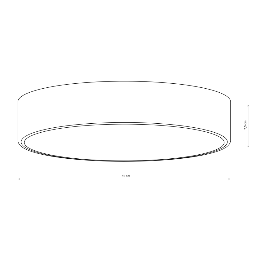 Brilagi - Candeeiro de teto CLARE 4xE27/40W/230V Ø 50 cm castanho