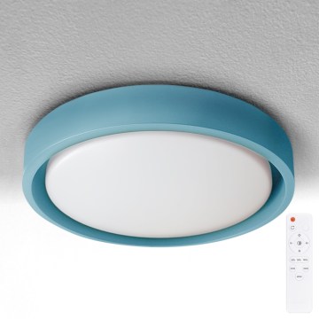 Brilagi - Candeeiro de teto com dimmer MATTEO LED/48W/230V 3000-6500K diâmetro 41 cm turquesa + comando remoto