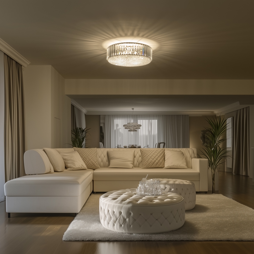 Brilagi - Candeeiro de teto em cristal LED GLAMOUR 5xG9/42W/230V, diâmetro 46 cm