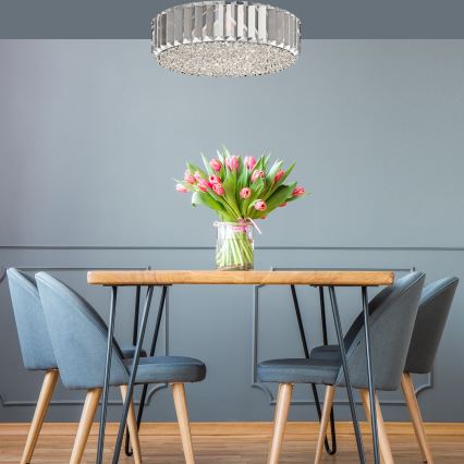 Brilagi - Candeeiro de teto em cristal LED GLAMOUR 5xG9/42W/230V, diâmetro 46 cm