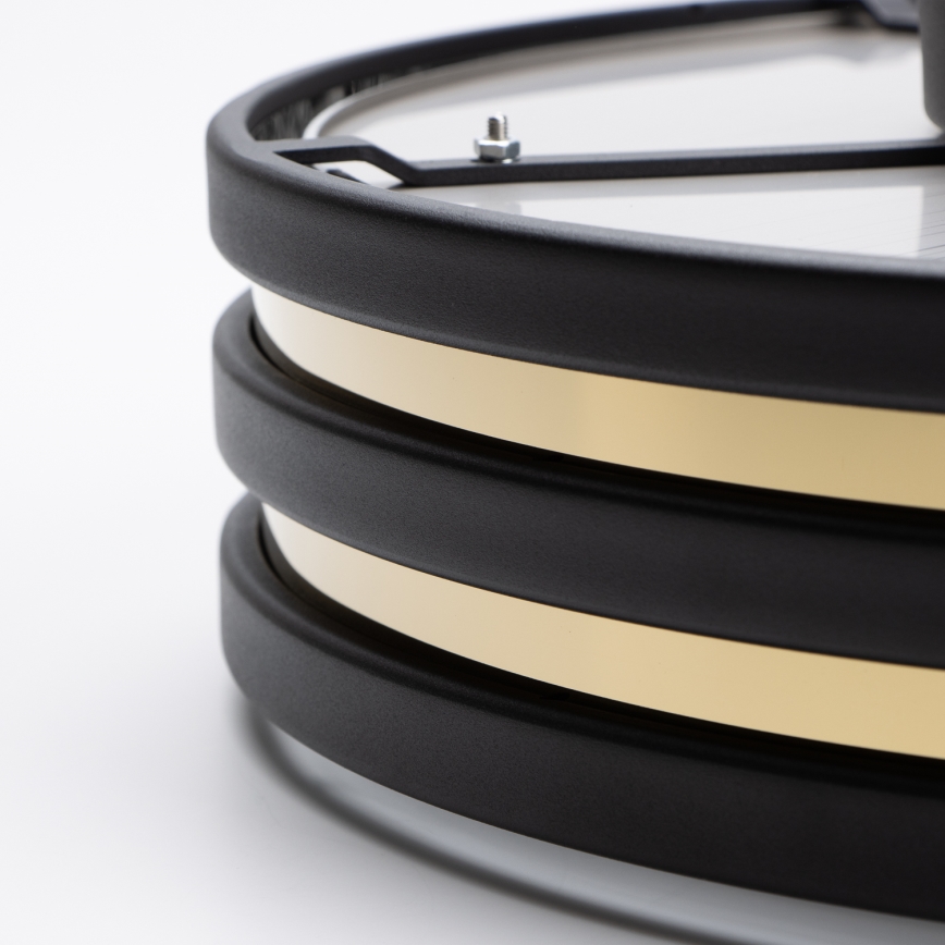 Brilagi - Candeeiro de teto LED com cristais VELURE 5xE14/40W/230V Ø 46 cm preto