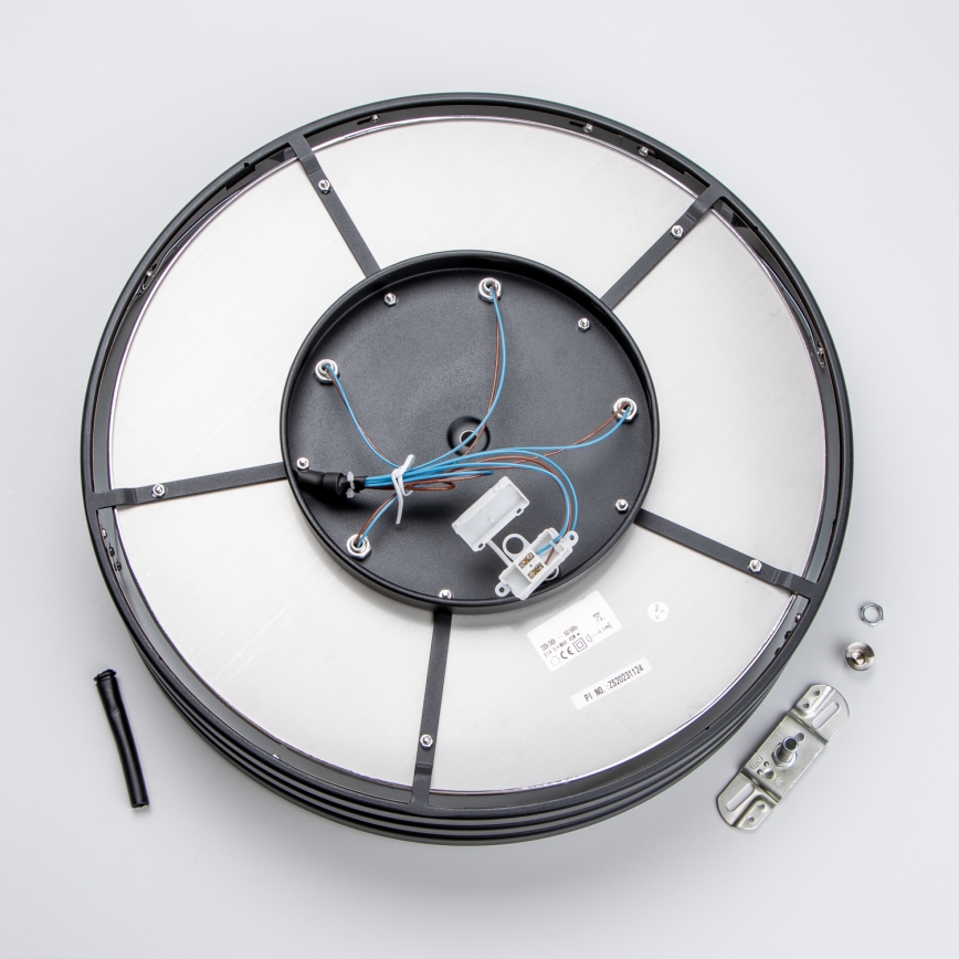 Brilagi - Candeeiro de teto LED com cristais VELURE 5xE14/40W/230V Ø 46 cm preto