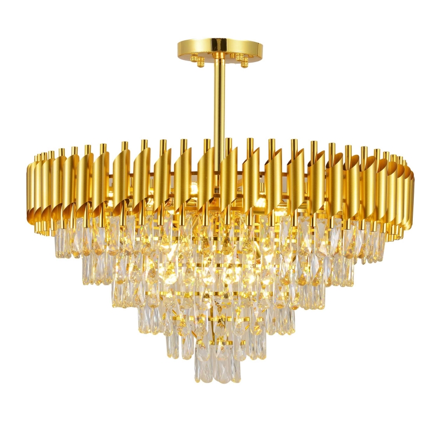 BRILAGI - Candeeiro de teto de sobrepor ECLIPSE 12xE14/10W/230V Ø 78 cm dourado