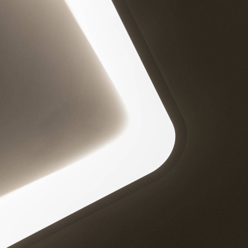 Brilagi - Candeeiro de teto LED dimerizável FALCON SLIM LED/50W/230V 3000-6500K 50x50 cm branco + comando remoto