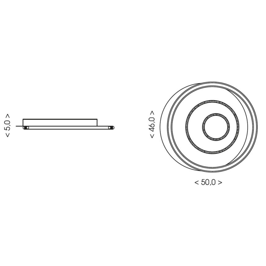 Brilagi - Candeeiro de teto LED regulável IRIS LED/83W/230V 3000-6000K 46x50 cm branco + controlo remoto