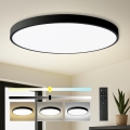 Brilagi - Candeeiro de teto dimerizável LED POOL SMART LED/180W/230V 3000-6000K Ø 120 cm Wi-Fi Tuya preto + controlo remoto
