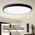 Brilagi - Candeeiro de teto dimerizável LED POOL SMART LED/180W/230V 3000-6000K Ø 120 cm Wi-Fi Tuya preto + controlo remoto