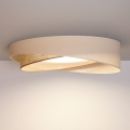 BRILAGI - Candeeiro de teto dimerizável LED VELVET TWIST LED/36W/230V 3000-6000K Ø 65 cm Wi-Fi Tuya Beacon creme/bege + comando remoto