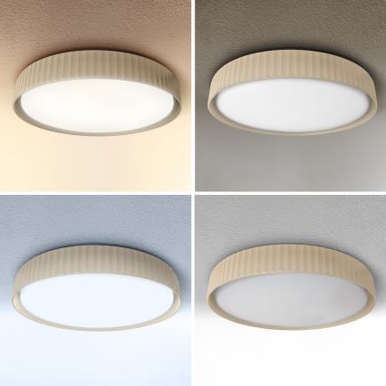Brilagi - Candeeiro de tecto LED dimerizável LUCIA LED/48W/230V/3000-6500K Ø 41 cm bege + comando remoto