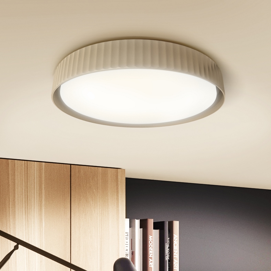 Brilagi - Candeeiro de tecto LED dimerizável LUCIA LED/48W/230V/3000-6500K Ø 41 cm bege + comando remoto