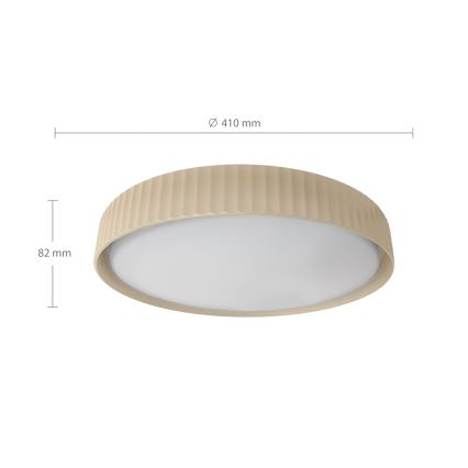 Brilagi - Candeeiro de tecto LED dimerizável LUCIA LED/48W/230V/3000-6500K Ø 41 cm bege + comando remoto