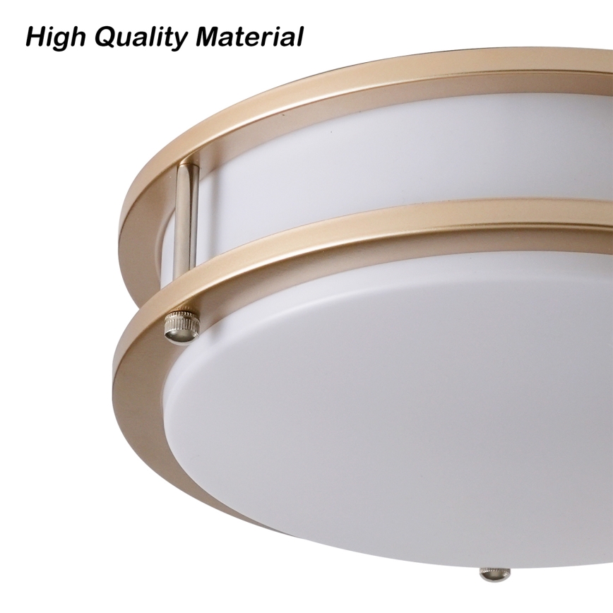 Brilagi - Candeeiro de teto ELARO 2xE27/40W/230V Ø 26 cm dourado