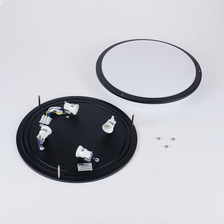 Brilagi - Candeeiro de teto ELARO 4xE27/40W/230V Ø 41 cm preto