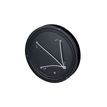 Brilagi - Candeeiro de teto ELARO 4xE27/40W/230V Ø 41 cm preto