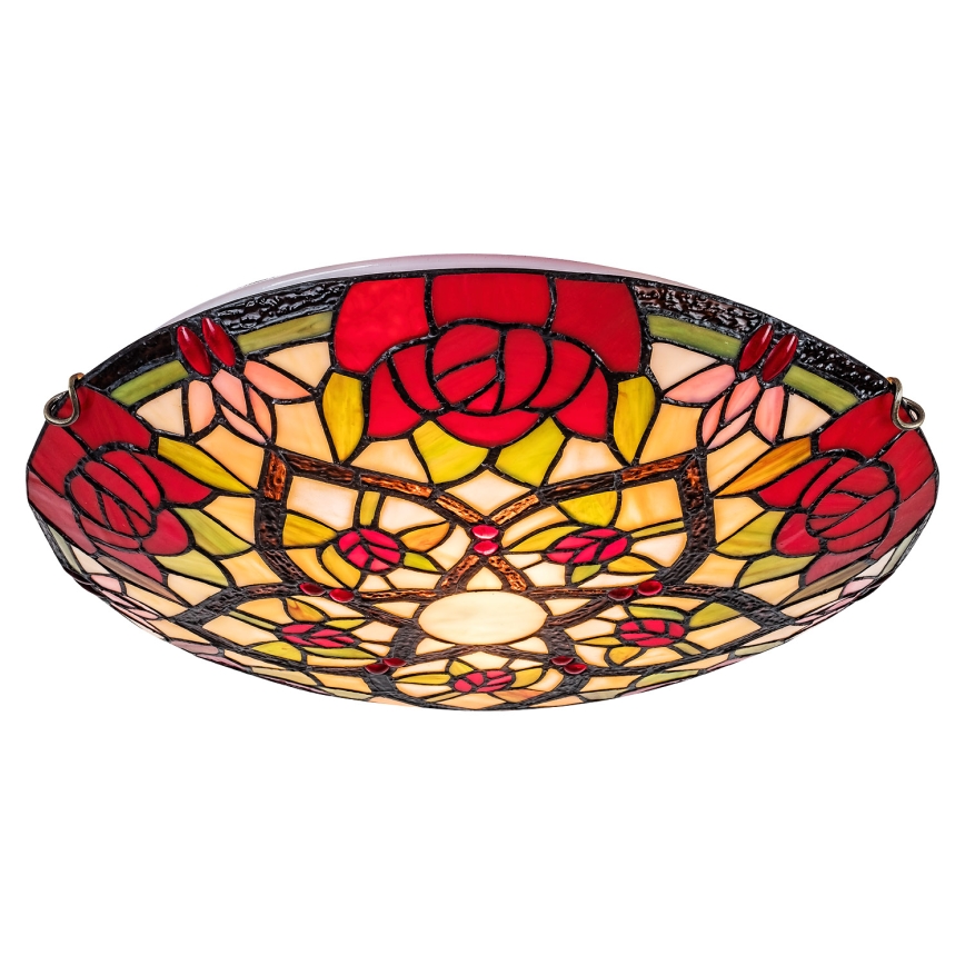 Brilagi - Candeeiro de teto estilo Tiffany GARLAN 2xE27/60W/230V