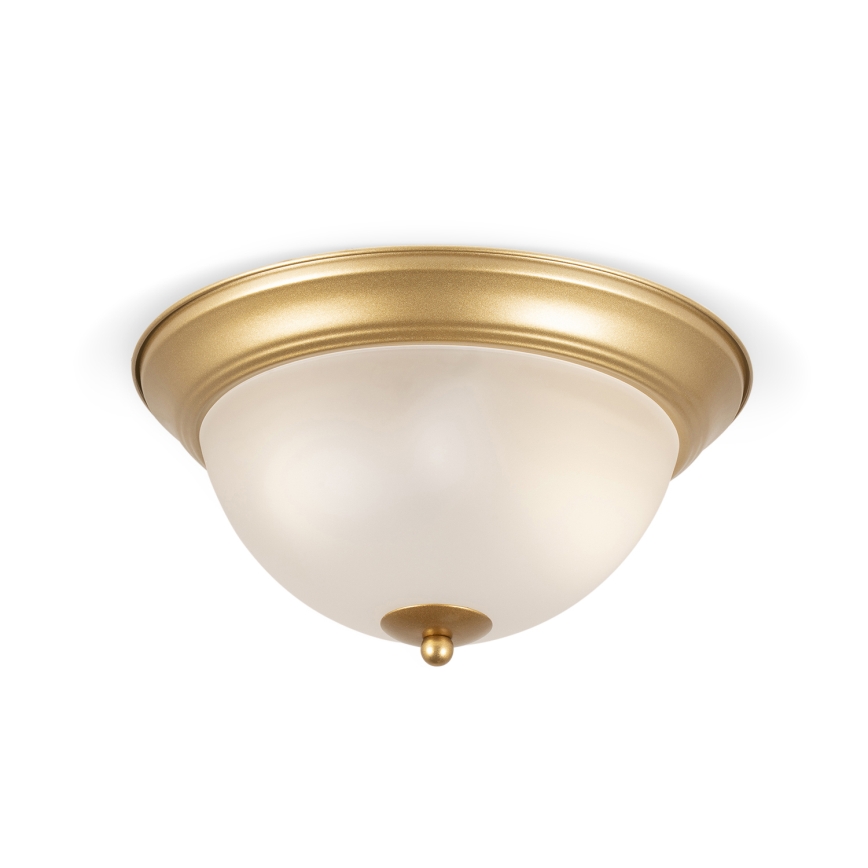 BRILAGI - Candeeiro de teto FRESCO, 2xE27/40W/230V, diâmetro 28 cm, dourado
