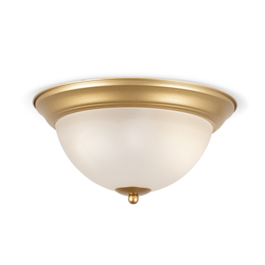 BRILAGI - Candeeiro de teto FRESCO, 2xE27/40W/230V, diâmetro 28 cm, dourado