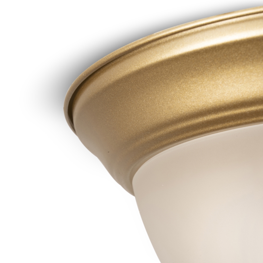 BRILAGI - Candeeiro de teto FRESCO, 2xE27/40W/230V, diâmetro 28 cm, dourado