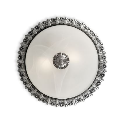 Brilagi - Candeeiro de teto FRESCO 2xE27/40W/230V Ø 30 cm prateado