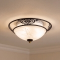 BRILAGI - Candeeiro de teto FRESCO 3xE27/40W/230V Ø 48 cm castanho