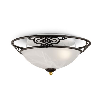 BRILAGI - Candeeiro de teto FRESCO 3xE27/40W/230V Ø 48 cm castanho