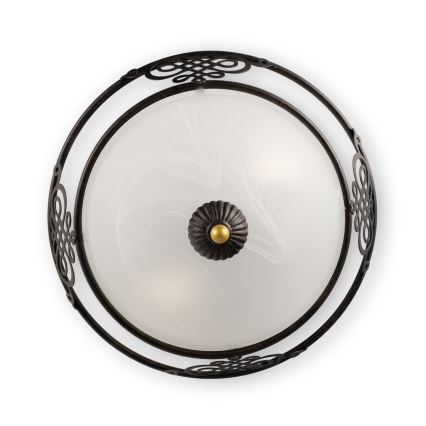 BRILAGI - Candeeiro de teto FRESCO 3xE27/40W/230V Ø 48 cm castanho