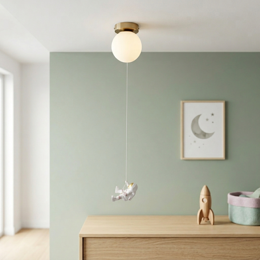 Brilagi - Candeeiro de teto infantil ASTRO 1xE14/15W/230V branco