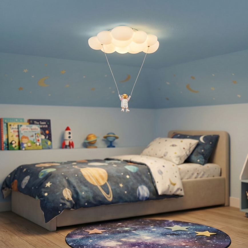 Brilagi - Candeeiro de teto infantil ASTRO LED/77W/230V branco