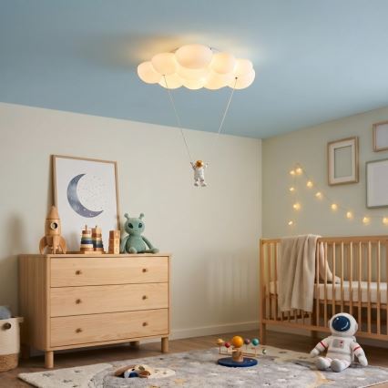 Brilagi - Candeeiro de teto infantil ASTRO LED/77W/230V branco