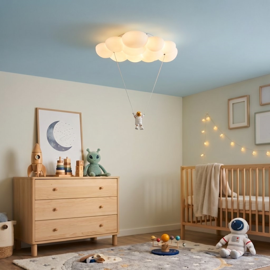 Brilagi - Candeeiro de teto infantil ASTRO LED/77W/230V branco