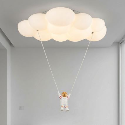 Brilagi - Candeeiro de teto infantil ASTRO LED/77W/230V branco