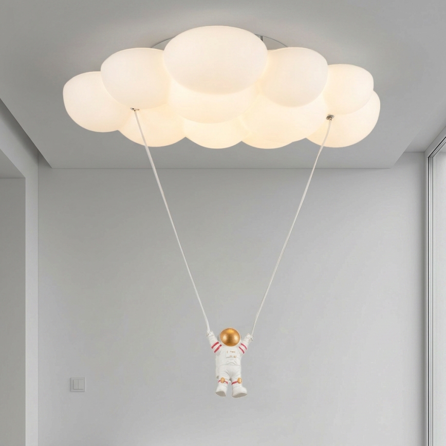 Brilagi - Candeeiro de teto infantil ASTRO LED/77W/230V branco