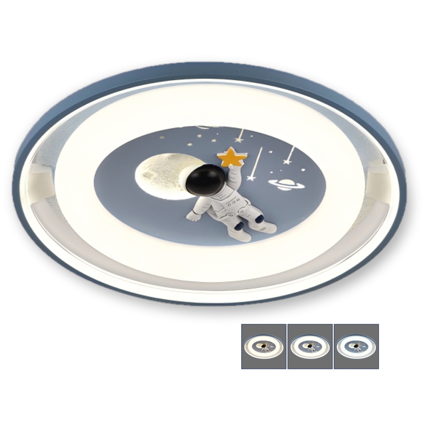 BRILAGI - Candeeiro de teto infantil LED regulável ASTRO LED/55W/230V 3000-6000K diâmetro 50 cm + controlo remoto