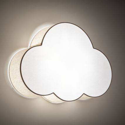 Brilagi - Candeeiro de teto infantil NIMBUS 4xE27/15W/230V 46x63 cm bege