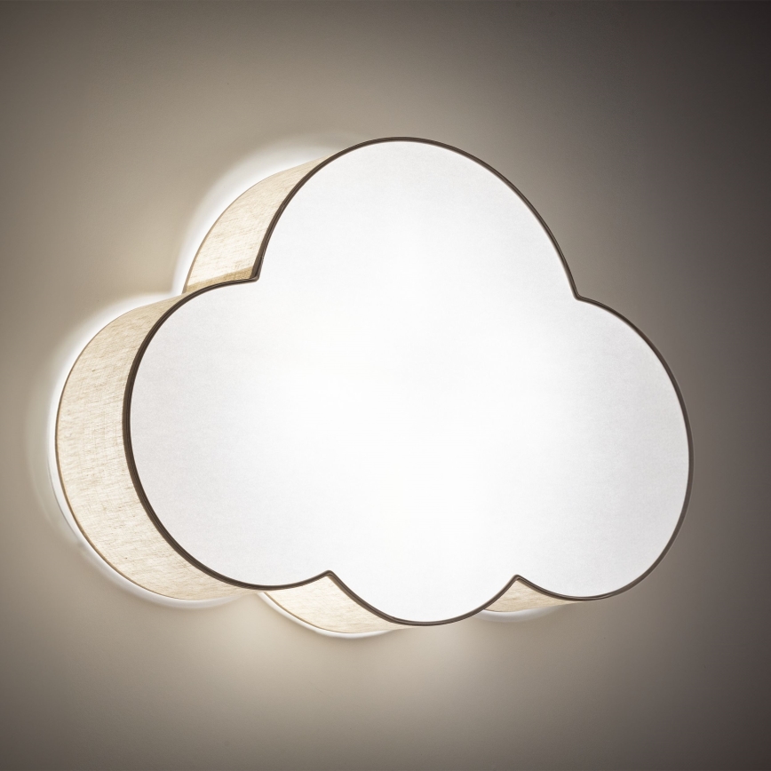 Brilagi - Candeeiro de teto infantil NIMBUS 4xE27/15W/230V 46x63 cm bege