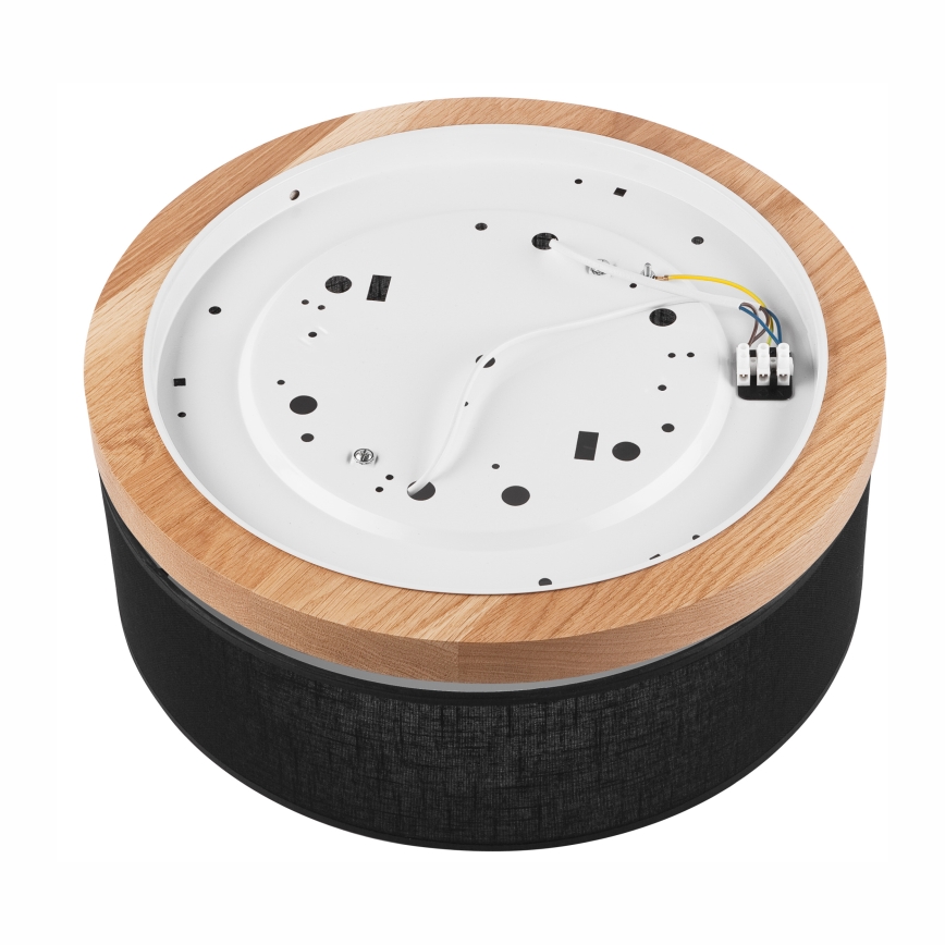 Brilagi - Luminária de Teto LED BELLADONNA 2xE27/15W/230V diâmetro 40 cm preto/carvalho